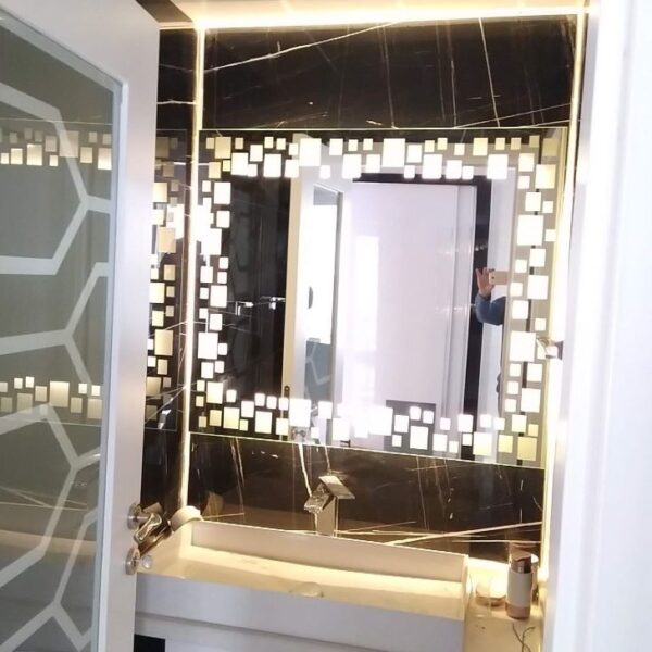 Dekoratif Ledli Ayna (Punto) 60x80cm 18 Dekoratif Ledli Ayna (Punto) 60x80cm