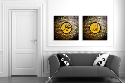 red couch on white interior wall