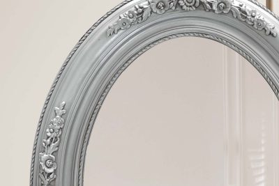 Home interior with armchair and decor in cream color living room