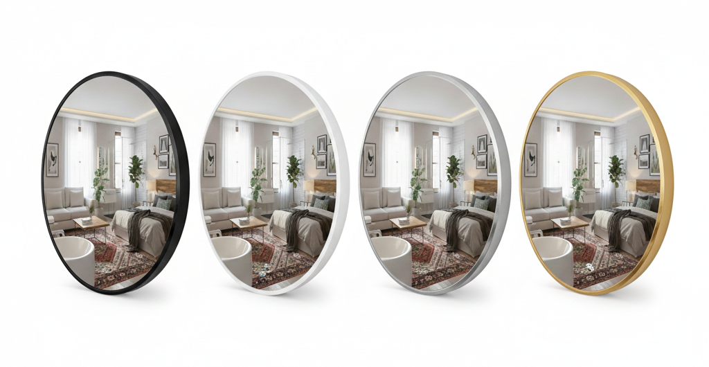 Modern Yuvarlak Çerçeveli Ayna