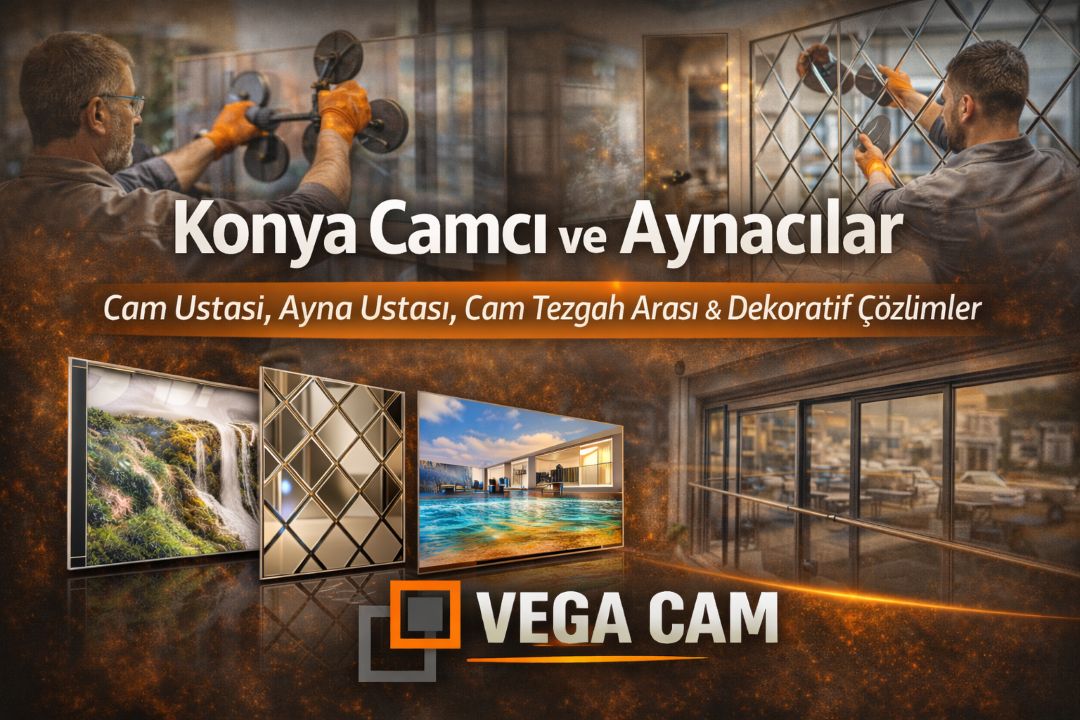 Konya Camcı ve Aynacılar | Cam Ustası, Ayna Ustası, Cam Tezgah Arası ve Dekoratif Cam Ürünleri