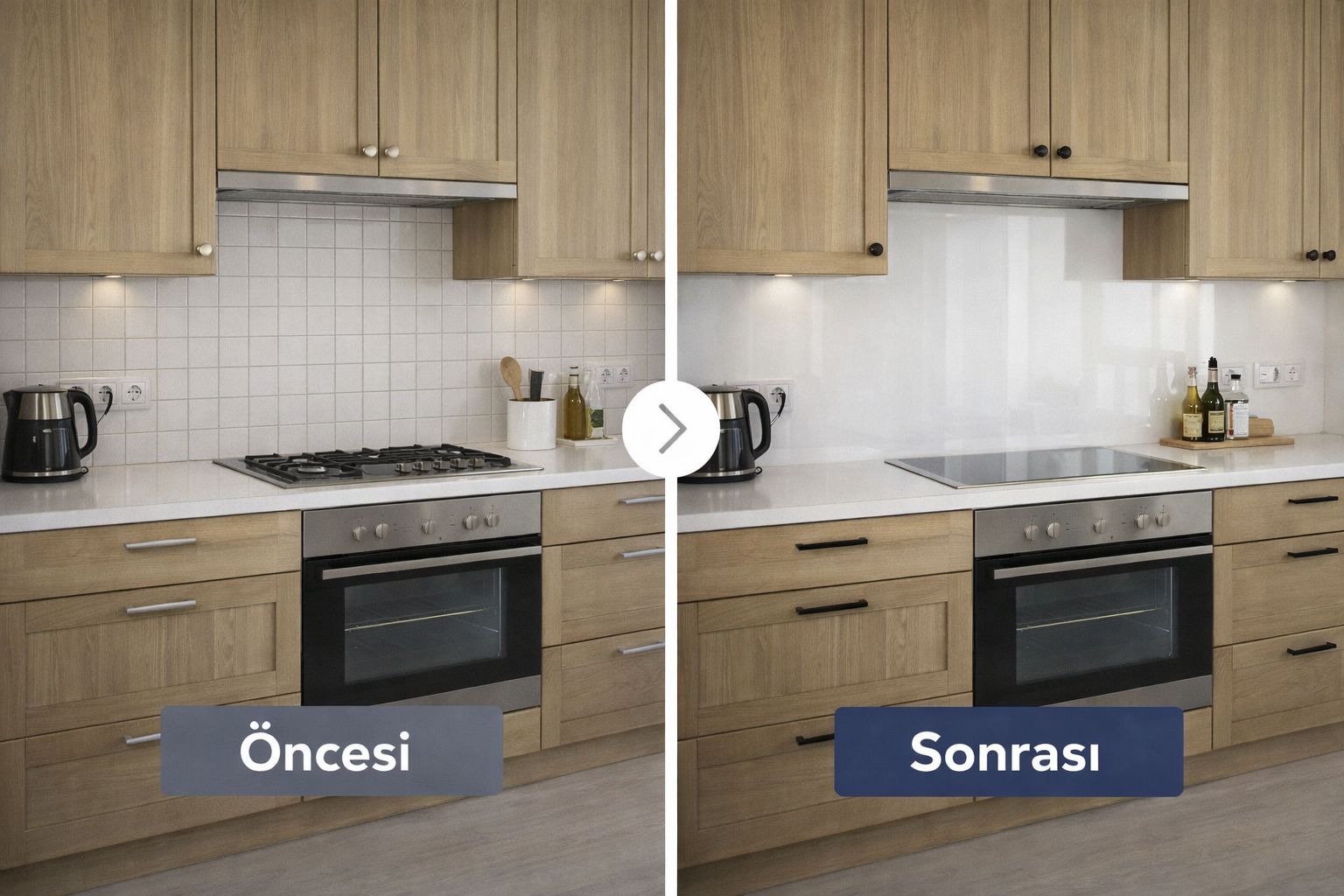 Tezgah Arası Cam Panelleri