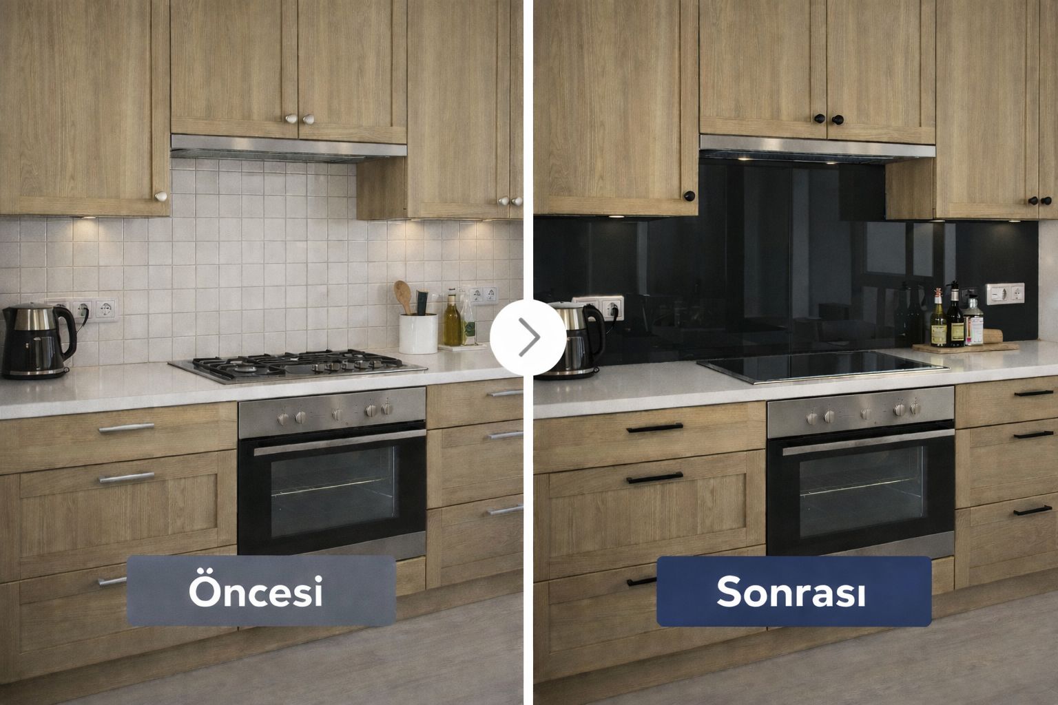 Tezgah Arası Cam Panelleri