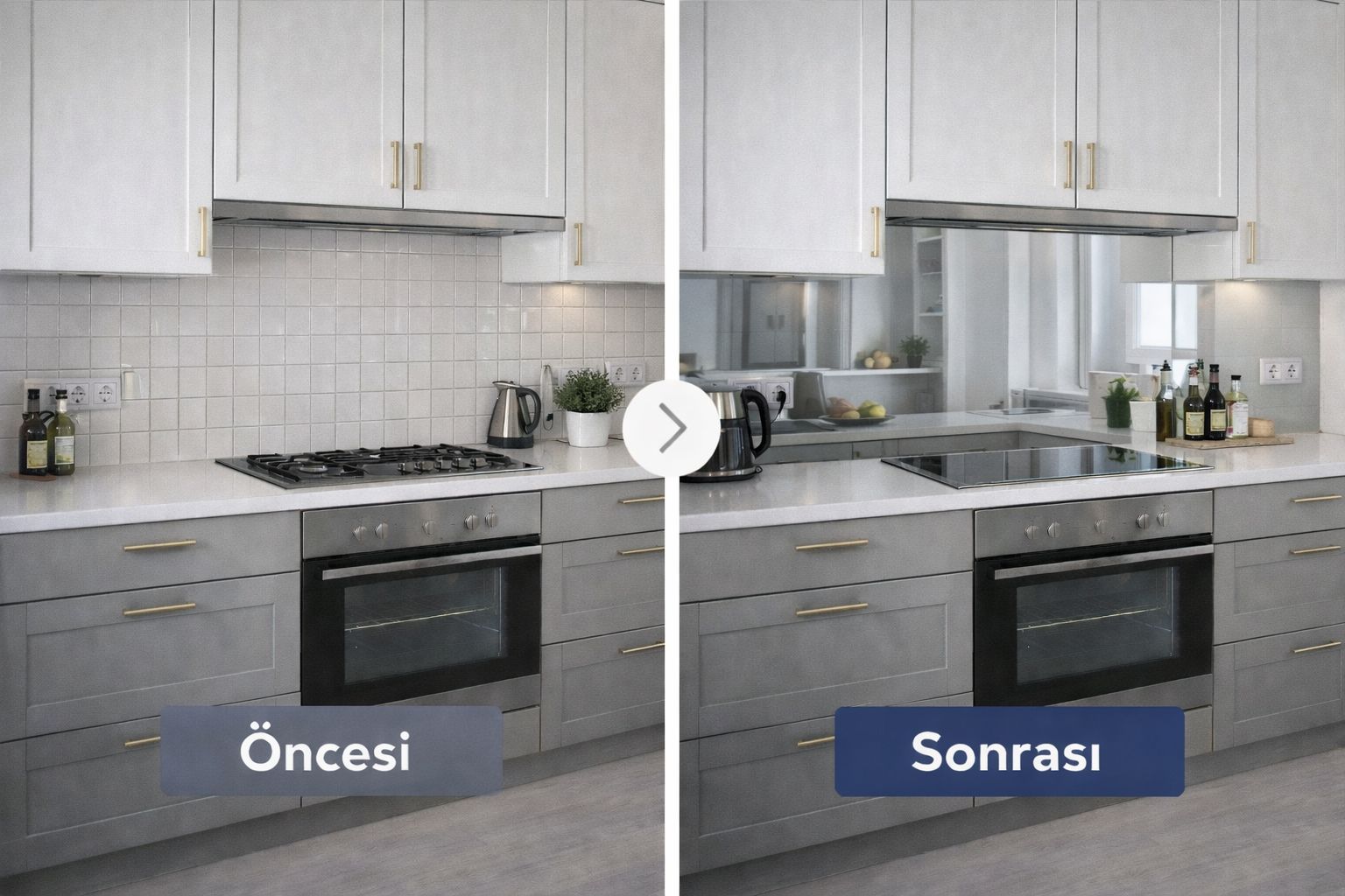 Tezgah Arası Cam Panelleri