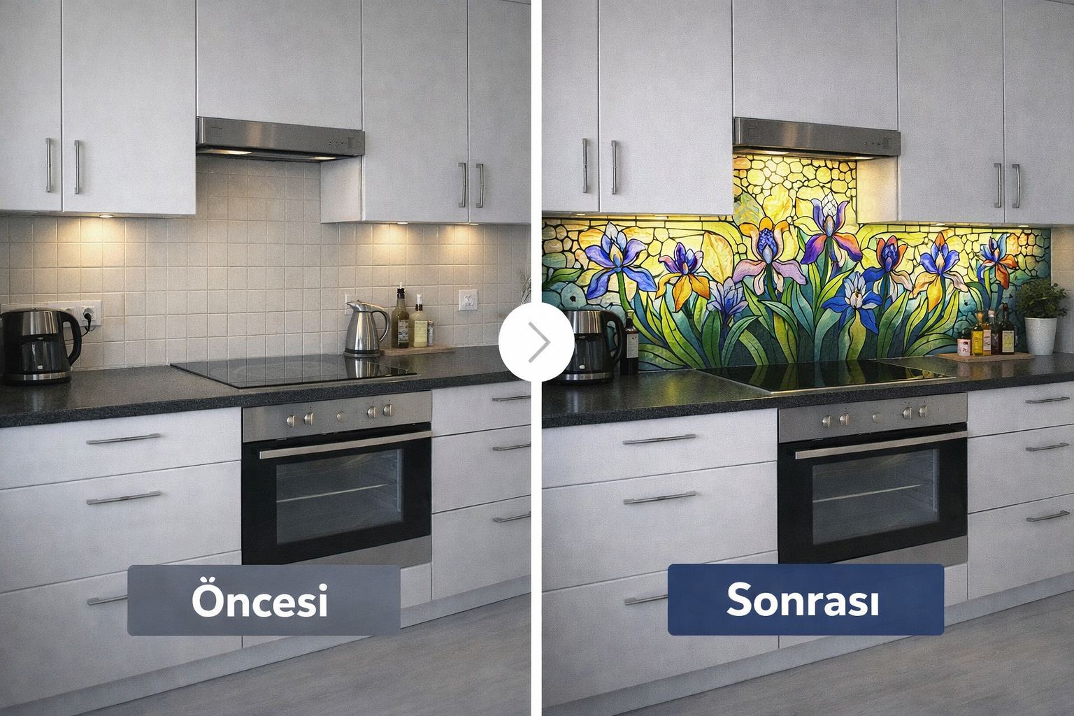 Tezgah Arası Cam Panelleri